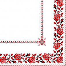LUXY серветка столова 2-ш ТРОЯНДОВА ХУСТИНКА 33*33 20 шт