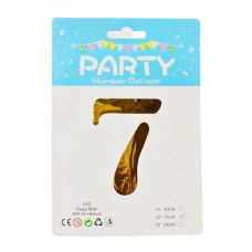 Кулька Повітряна Party 76см цифра 7 Золото *10