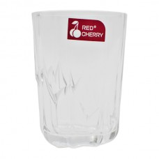 Стакан Скляний RED CHERRY 165мл 1шт Низький ребристий арт.1501 *6