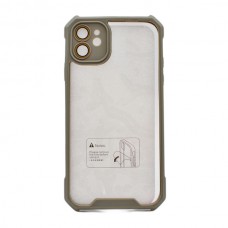 Чохол д/тел силікон iPhone 11 Прозорий кольорова рамка Мікс