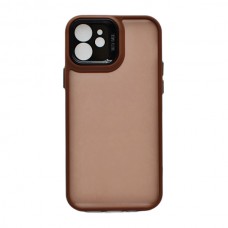 Чохол д/тел силікон iPhone 12 Кольоровий прозорий Мікс