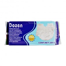 Пластилін скульптурний Dozen 250г білий арт.W250