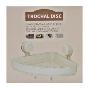 Полиця навісна Trochal Disc кутова пластикова арт.171-18